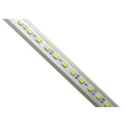 STRISCIA LED BARRA RIGIDA PROFILO ALLUMINIO COPERTURA PLEXIGLASS 2MT M METRI