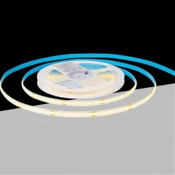 STRISCIA LED COB BOBINA 5MT FLESSIBILE DC 24V VARIE TEMPERATURE COLORE COB-24V-320