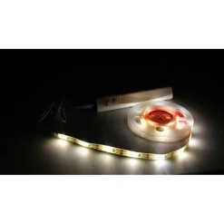 STRISCIA LED CON SENSORE DI MOVIMENTO 1 METRO 4000K 2,4W PER CASSETTI ARMADI