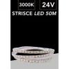 STRISCIA LED FLESSIBILE DC 24V 500W 2835 MONOCOLORE 120LED/MT BOBINA DA 50MT 2835-50M-24V