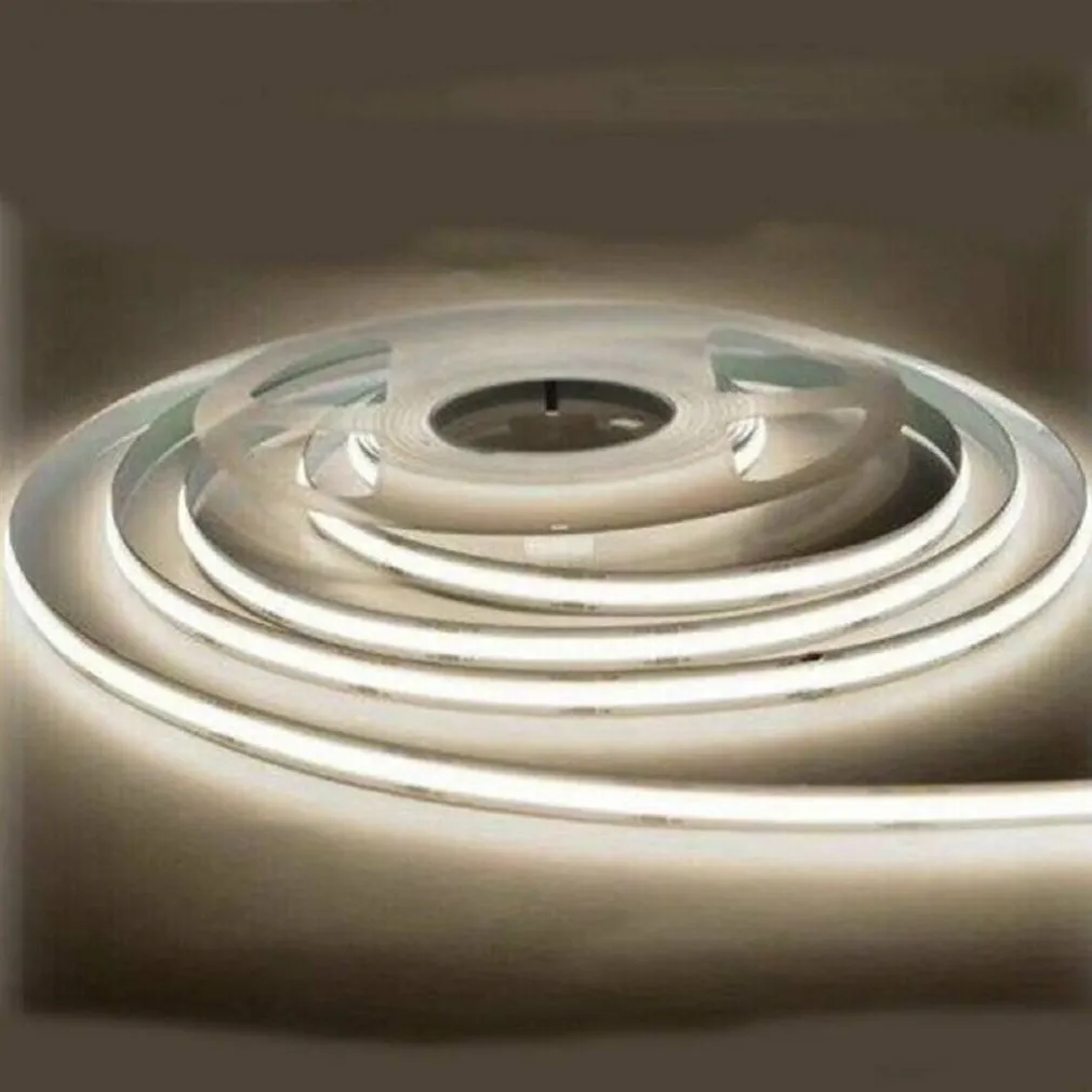 STRISCIA LED FLESSIBILE STRIP LED COB 24V 10MT LUCE FREDDA CALDA NATURALE 24VCOB