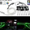 STRISCIA LED FLUORESCENTE LUCI AMBIENTE ILLUMINAZIONE AUTO CON APP SMARTPHONE