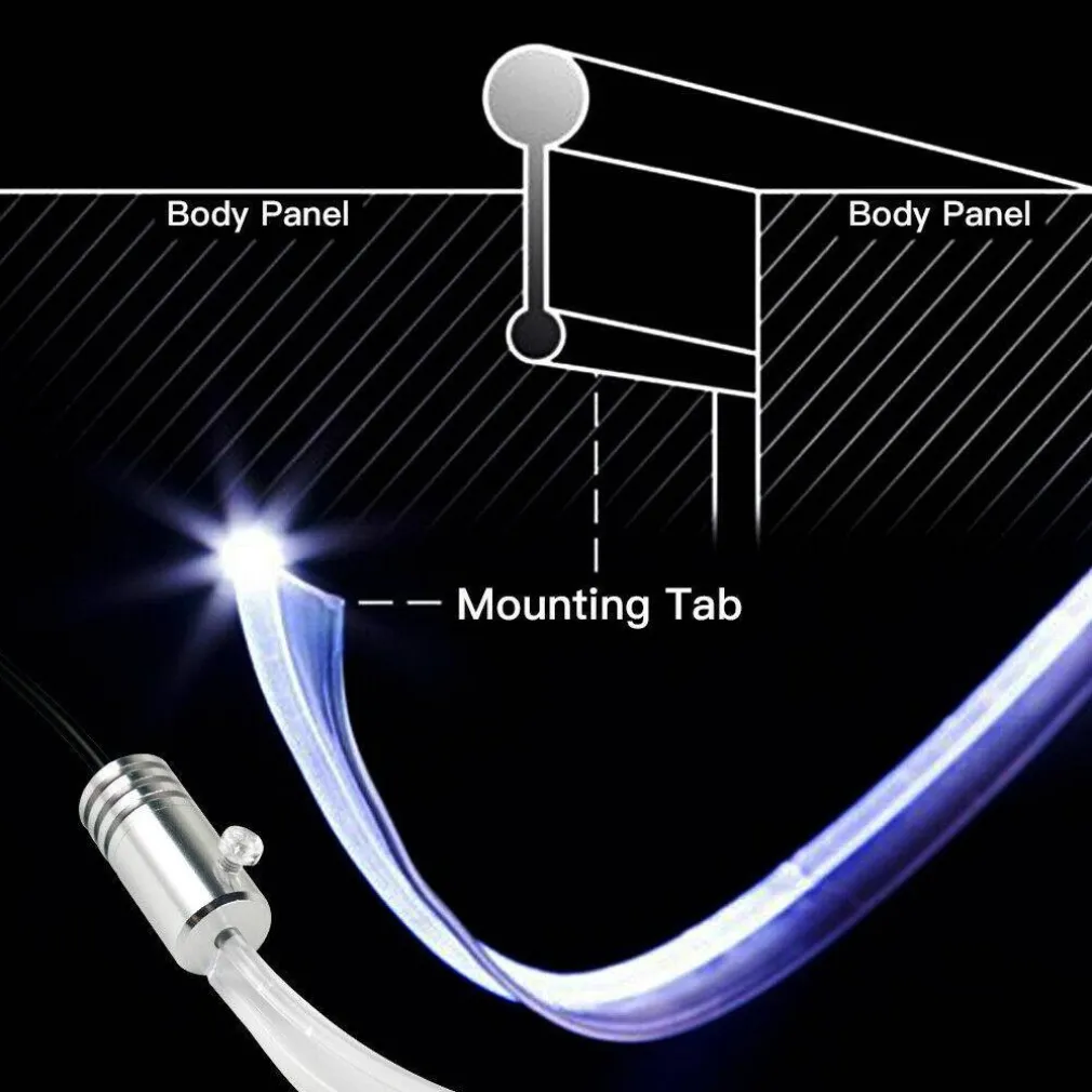 STRISCIA LED FLUORESCENTE LUCI AMBIENTE ILLUMINAZIONE AUTO CON APP SMARTPHONE