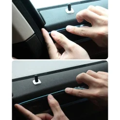 STRISCIA LED FLUORESCENTE BLU NEON 12V 14W ILLUMINAZIONE LUCI AMBIENTE AUTO