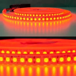 STRISCIA 600LED IMPERMEABILE IP68 DIMMERABILE LUCE MULTICOLORE RGB 75W 24V ESTERNI