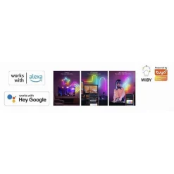 STRISCIA LED NEON FLEX RGB INTELLIGENTE 5METRI 36W WIFI APP LS-WIFITD-RGBIC-NEON