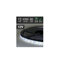 Striscia LED Resistente all'acqua 5Metri 72W SMD5050 BIANCO CALDO 300 LED AIPIY