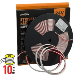 STRISCIA LED SMD 2025 M0NOCOLORE 280LED/MT DC 24V SUBACQUEA IP68 BOBINA 10MT 3528-ES24V