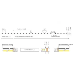 STRISCIA 980LED 62W CCT DA 3000K A 6500K 24V IMPERMEABILE DIMMERABILE BOBINA 5MT