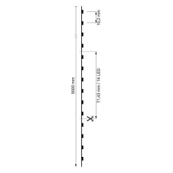 STRISCIA 980LED 62W CCT DA 3000K A 6500K 24V IMPERMEABILE DIMMERABILE BOBINA 5MT