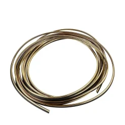 STRISCIA PROFILO DECORATIVA ADESIVO CROMATO CROMATA ORO WS1180 5 METRI AUTO