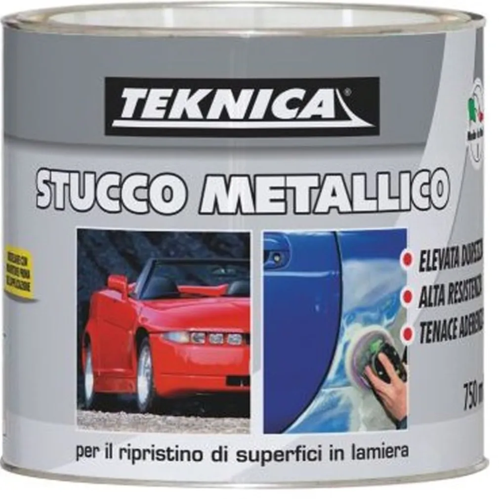 STUCCO METALLICO BICOMPONENTE 125ML CON CATALIZZATORE RIPARAZIONI CARROZZERIA