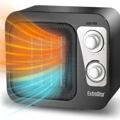 STUFA CALDOBAGNO IN CERAMICA PTC DOPPIA POTENZA TERMOCONVETTORE TERMOVENTILATORE