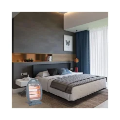 STUFA ELETTRICA AD INFRAROSSI AL QUARZO POTENZA MAX 800 WATT CON TERMOSTATO