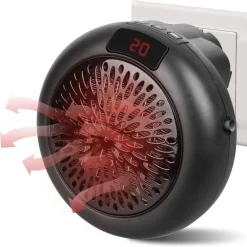 STUFA ELETTRICA PORTATILE 900W WONDER HEATER PORTATILE REGOLABILE DA 15° A 32°C