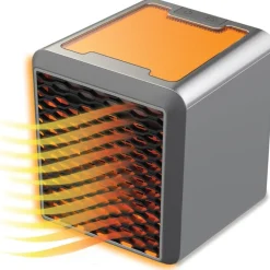 STUFA ELETTRICA PORTATILE 1200W PURIFICATORE ARIA PIASTRA IN CERAMICA REGOLABILE