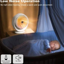 STUFA ELETTRICA VENTILATA STUFETTA BASSO CONSUMO OSCILLANTE TERMOCONVETTORE 900W