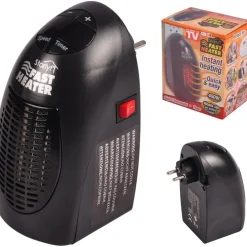 STUFA ELETTRICA 400W FAST HEATER PORTATILE REGOLABILE DA 15° A 32° BASSO CONSUMO