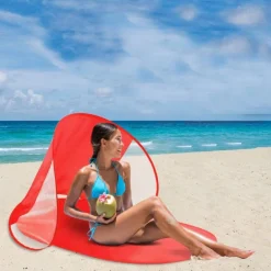 STUOIA DA SPIAGGIA CON PARASOLE 140X70X55 COLORI ASSORTITI MARE SABBIA ESTATE