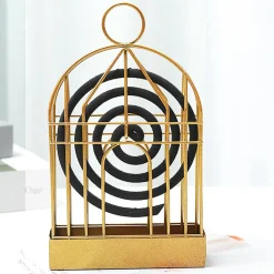 SUPPORTO A SPIRALE PER ZANZARE PORTA BOBINE CONTENITORE PORTATILE CON MANICO CASA ESTERNO