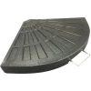 SUPPORTO BASE PER OMBRELLONE PESO PIEDE D'APPOGGIO NERO CON MANIGLIA METALLO 020702