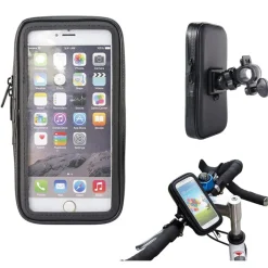 SUPPORTO BICI MOTO PORTA CELLULARE CUSTODIA IMPERMEABILE SMARTPHONE UNIVERSALE