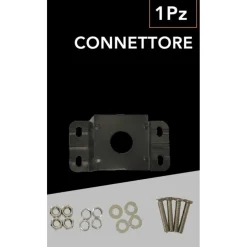 SUPPORTO CRAVATTA DI FISSAGGIO PER PALO LAMPIONI FARI STRADALI STAFFA DI MONTAGGIO LP-RC