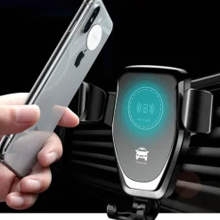 SUPPORTO MAGNETICO CARICABATTERIA WIRELESS AUTO PORTA CELLULARE UNIVERSALE