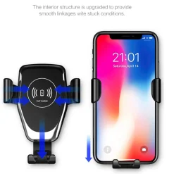 SUPPORTO MAGNETICO CARICABATTERIA WIRELESS AUTO PORTA CELLULARE UNIVERSALE