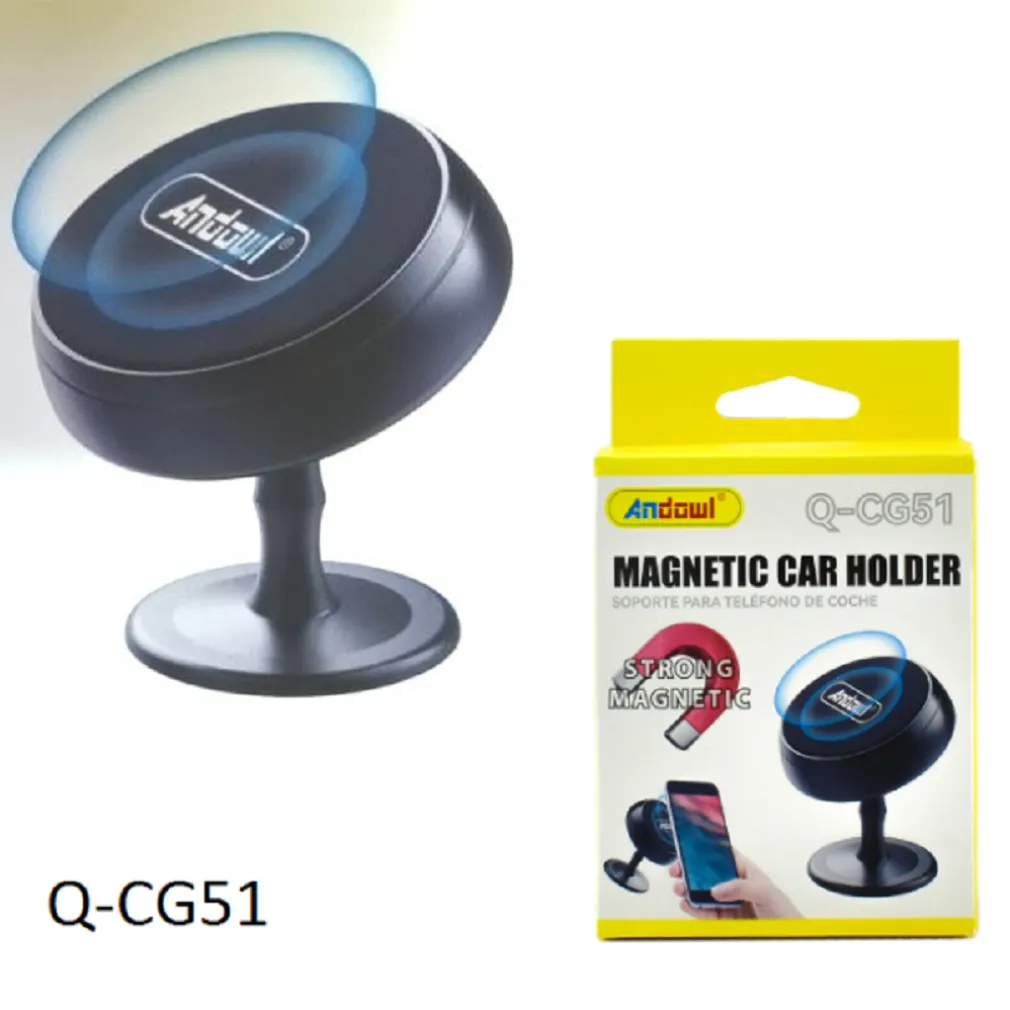 SUPPORTO MAGNETICO PORTA CELLULARE DA AUTO PER SMARTPHONE GPS AUTOADESIVO Q-CG51