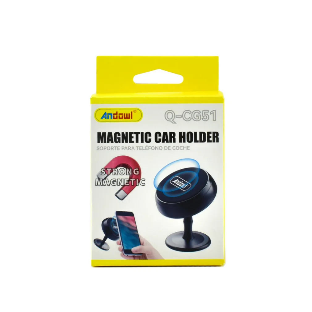 SUPPORTO MAGNETICO PORTA CELLULARE DA AUTO PER SMARTPHONE GPS AUTOADESIVO Q-CG51
