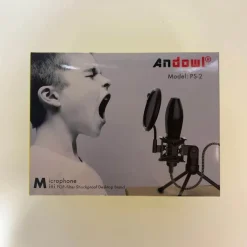 SUPPORTO MINI MICROFONO TAVOLO PS-2 KIT FILTRO ANTI POP TREPPIEDI RAGNO MICROFONO