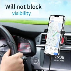 SUPPORTO MOBILE PER AUTO Q-ZG55 PORTACELLULARE ATTACCO PRESA ARIA ROTAZIONE 360°