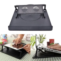 SUPPORTO NOTEBOOK GIREVOLE 360°  BASE RAFFREDDAMENTO PC DISSIPATORE