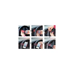 SUPPORTO PER AUTO CELLULARE SMARTPHONE CON ATTACCO AL VOLANTE MANUBRIO STERZO