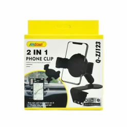 SUPPORTO PER AUTO CELLULARE 4.0 – 6.5″ GANCI REGOLABILI MULTIFUNZIONALE Q-ZJ123