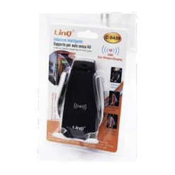 SUPPORTO PER AUTO PRESA ARIA CON CARICABATTERIA WIRELESS PER SMARTPHONE C-9A09
