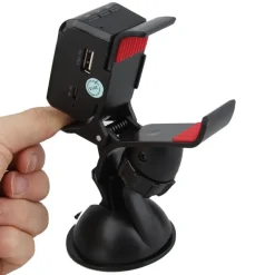 SUPPORTO PER AUTO VIVAVOCE TRASMETTITORE FM UNIVERSALE ALTOPARLANTE DISPLAY