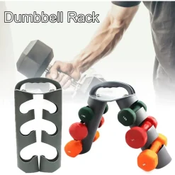 SUPPORTO PER MANUBRI PESI A 3 LIVELLI COMPATTO PIEGHEVOLE PER CASA O PALESTRA