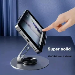 SUPPORTO PER TELEFONO CELLULARE CON ROTAZIONE A 360 GRADI REGOLABILE DA SCRIVANIA