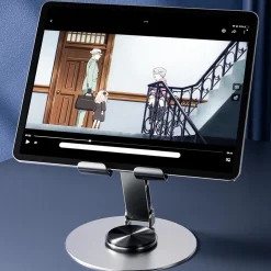 SUPPORTO PER TELEFONO CELLULARE CON ROTAZIONE A 360 GRADI REGOLABILE DA SCRIVANIA