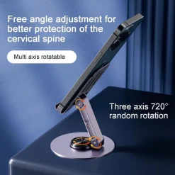 SUPPORTO PER TELEFONO CELLULARE CON ROTAZIONE A 360 GRADI REGOLABILE DA SCRIVANIA