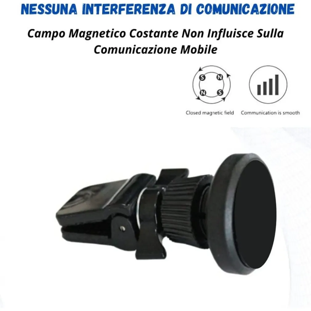 SUPPORTO PORTA CELLULARE AUTO MAGNETICO UNIVERSALE MAGNETE CALAMITA SMARTPHONE