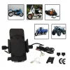 SUPPORTO PORTA CELLULARE CON PRESA USB PER MOTO BICI RICARICA 5V 2.1A Q-CD66