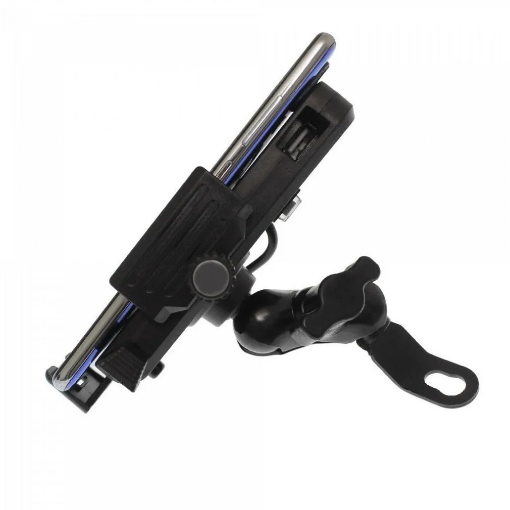 SUPPORTO PORTA CELLULARE CON PRESA USB PER MOTO BICI RICARICA 5V 2.1A Q-CD66