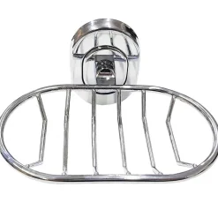 SUPPORTO PORTA SAPONE SAPONETTA PIATTINO ESY_69186 ACCIAIO 13X7X11CM MURO PARETE