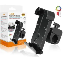 SUPPORTO SMARTPHONE PER BICI BICICLETTA PORTA CELLULARE CON ROTAZIONE 360° BK682