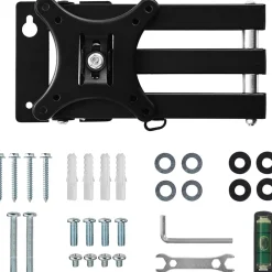 SUPPORTO STAFFA PER TELEVISORE PLASMA 12-30" LCD DA PARETE MURO TV REGOLABILE