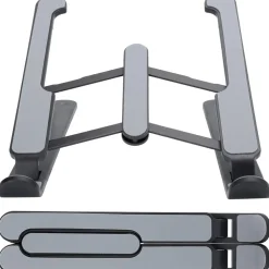 SUPPORTO STAND PIEGHEVOLE IN PLASTICA ANTISCIVOLO PER LAPTOP NOTEBOOK TABLET P1