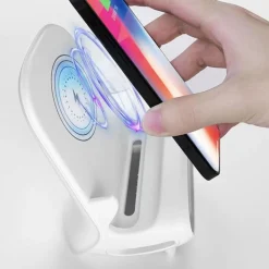 SUPPORTO STAZIONE DI RICARICA SENZA FILI WIRELESS RAPIDA PER CELLULARE UFFICIO